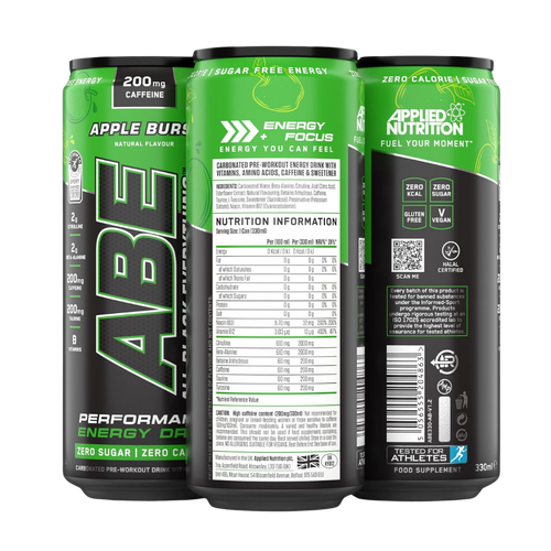 ABE Apple Burst Energy Drink – 12 Pack