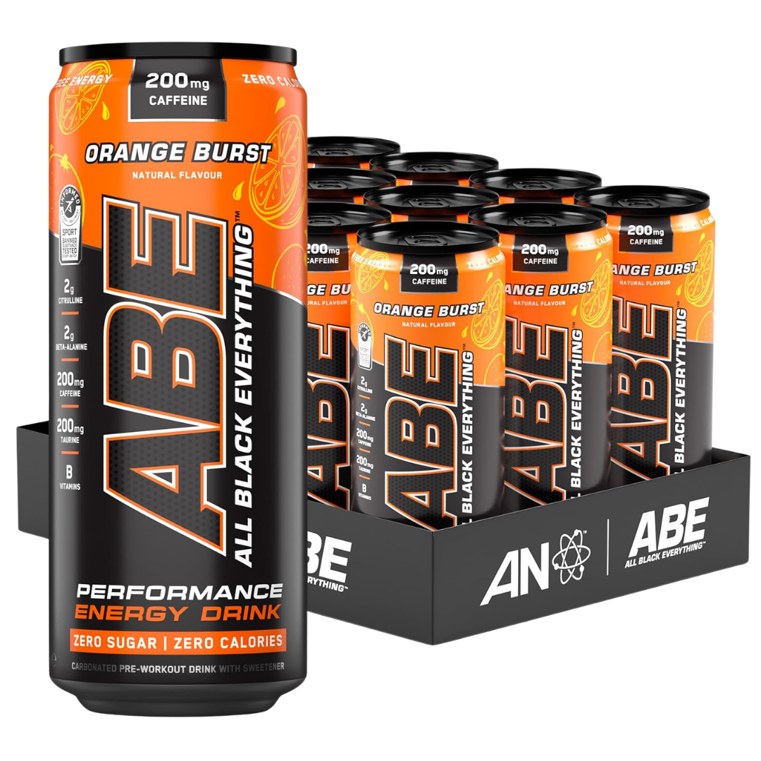 ABE Orange Burst Energy Drink – 12 Pack
