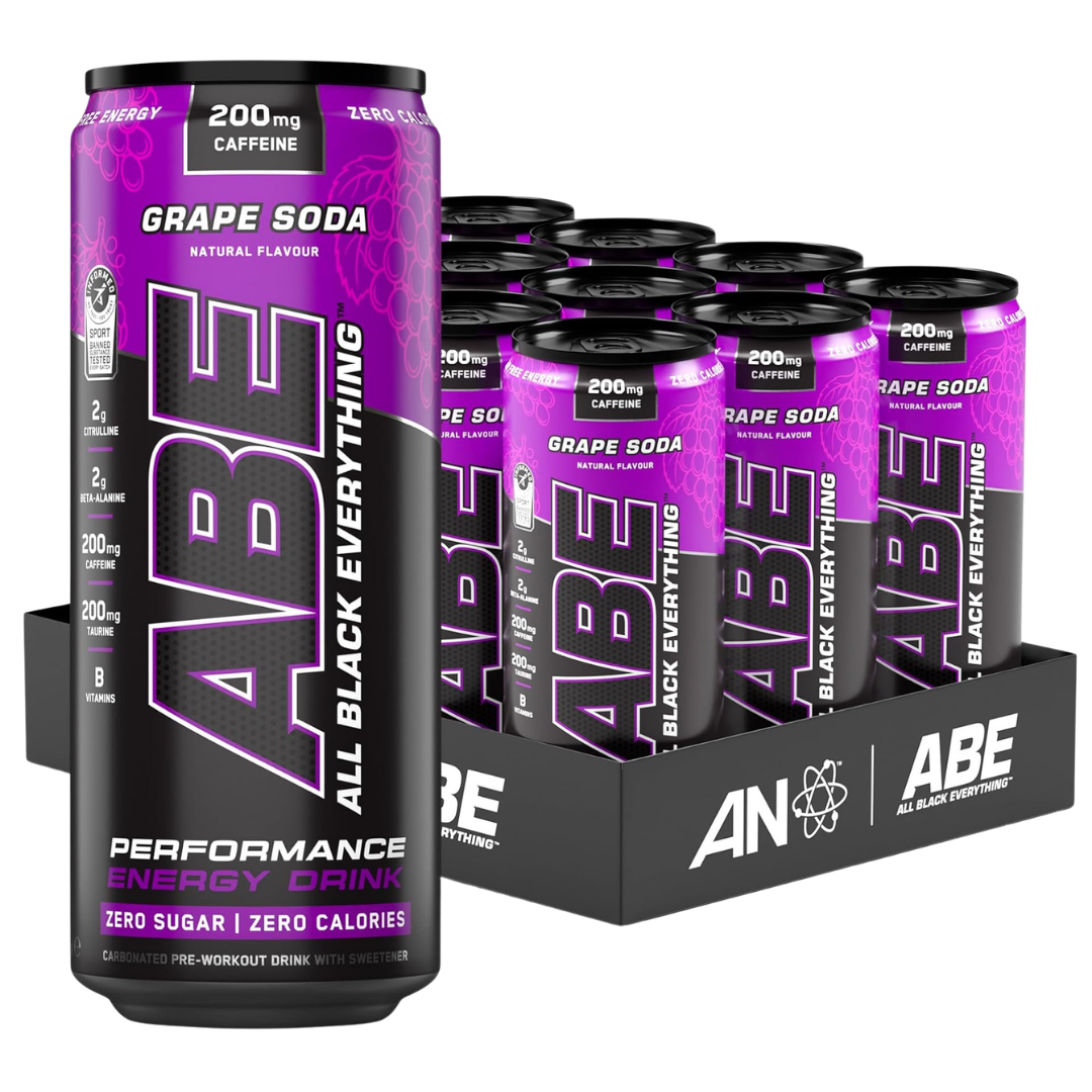 ABE Grape Soda Energy Drink – 12 Pack