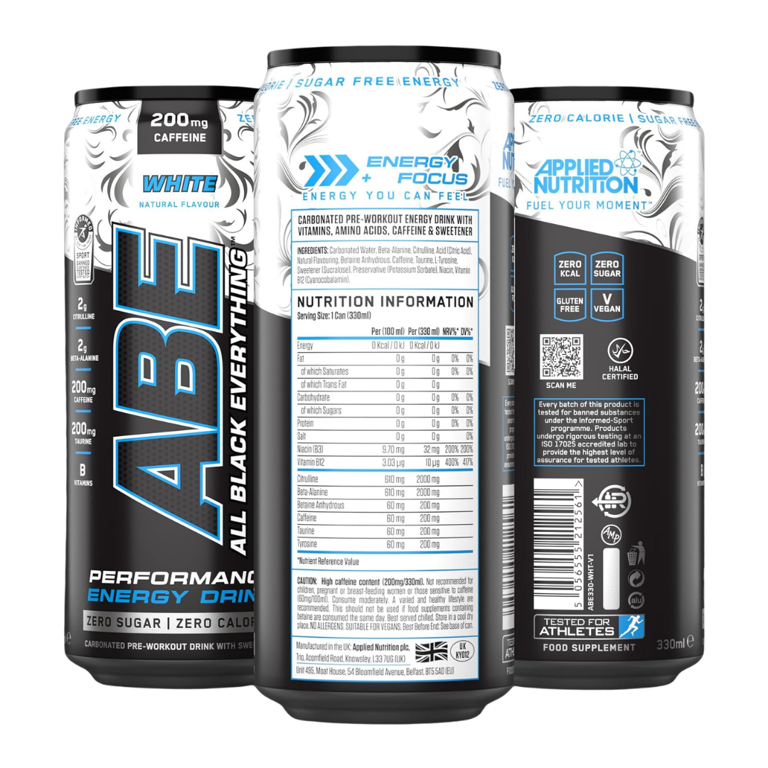 ABE White Energy Drink – 12 Pack