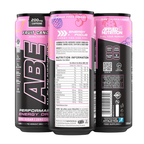 ABE Fruit Candy Energy Drink – 12 Pack